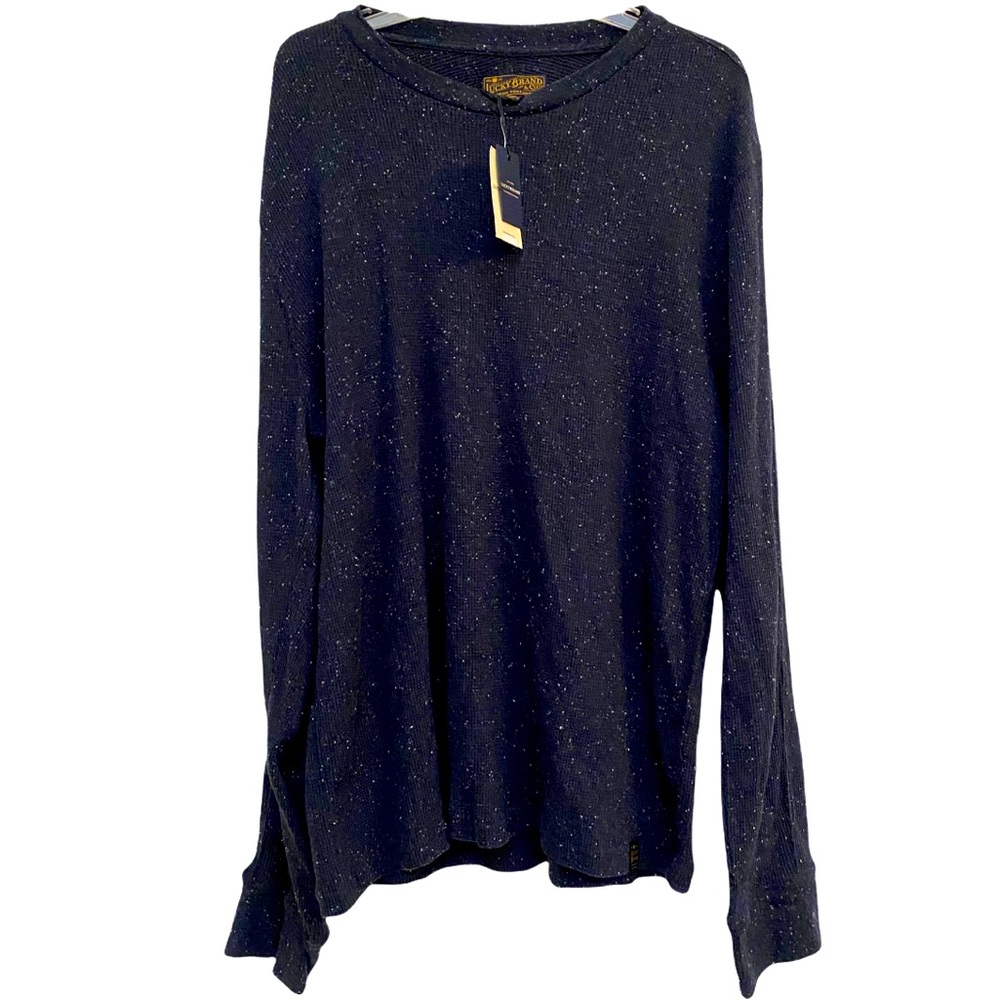 NWT LUCKY BRAND BLUE SWEATER SIZE LARGE MEN